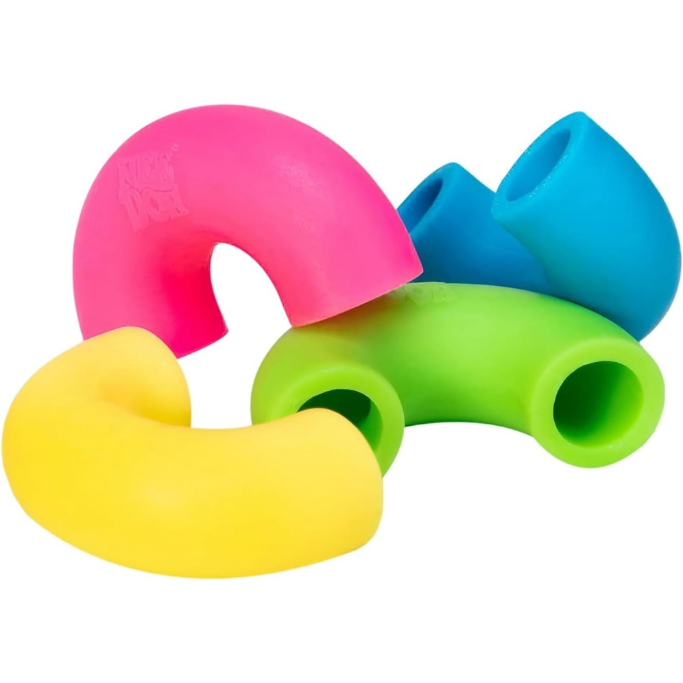 NeeDoh Mac 'N' Squeeze – 4 Squishy Noodles – Assorted
